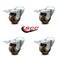 Service Caster 3 Inch High Temp Phenolic Swivel Bolt Hole Caster Set with Total Lock Brake SCC SCC-BHTTL20S314-PHRHT-4 - alternate 5